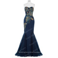 Grace Karin Full-Length Strapless Sweetheart Azul marinho Mermaid Peacock Prom Dress 2016 GK000080-4